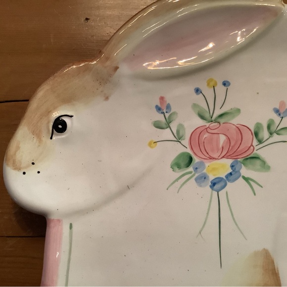 NEW! VINTAGE HALDON GROUP 1990 Bunny Serving Platter - Provence - Rare find. - Picture 3 of 8